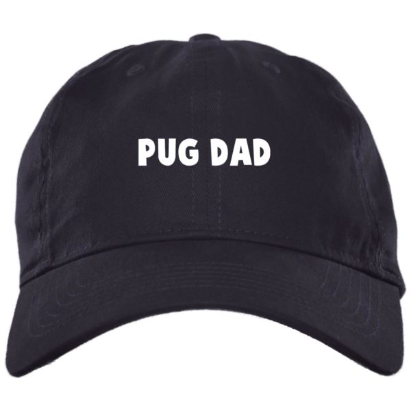 Pug Dad Hat | Twill Cap | Unstructured Dad Cap