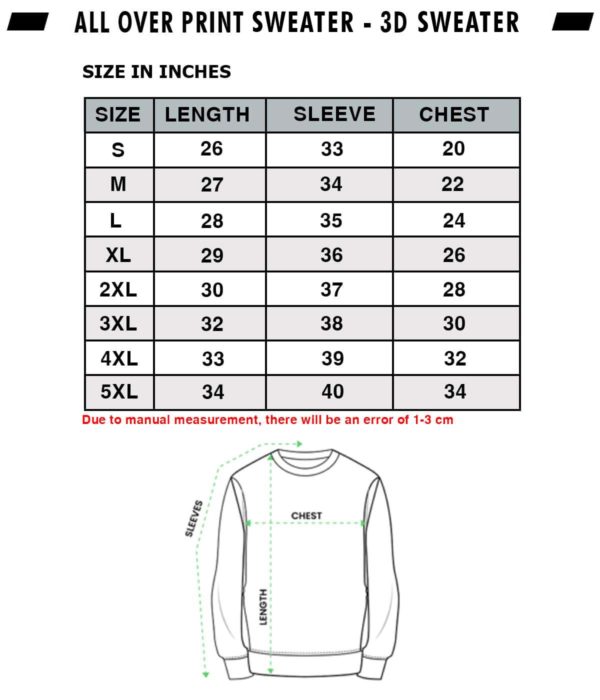 Catta Colorful Vibrant Unisex 3D Graphic Print Sweatshirt Sweater