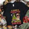 Easily Distracted By Christmas And Pug Dog Shirt