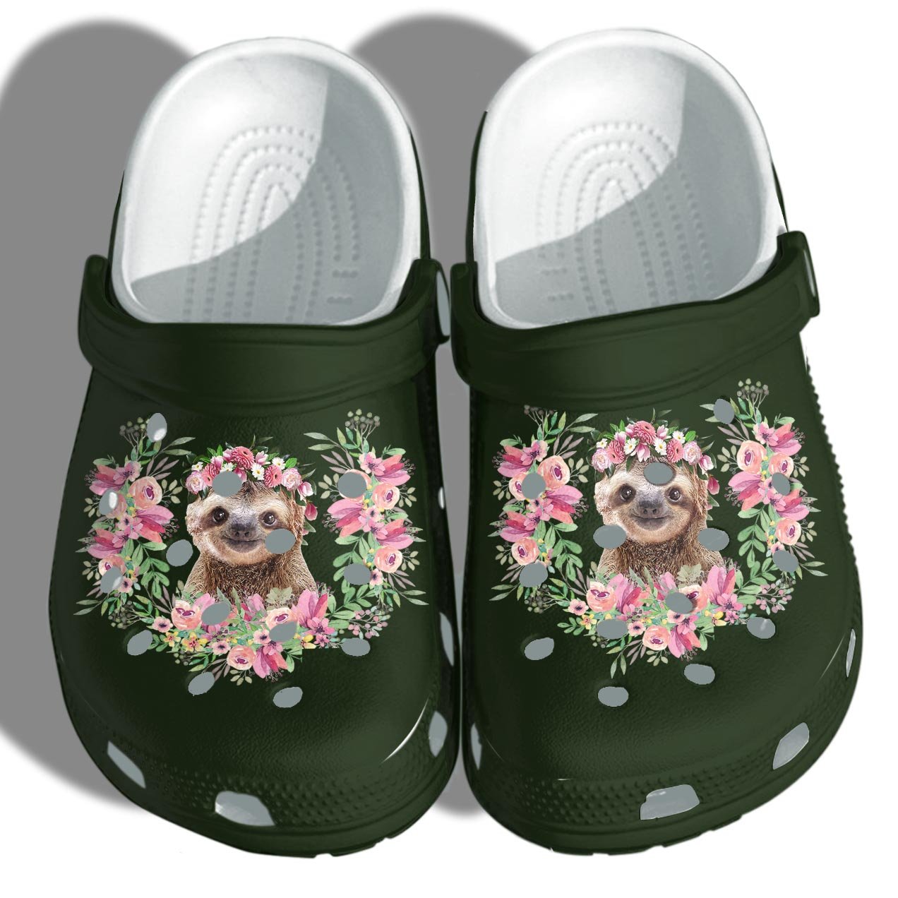 Sloth Flower Clog Shoes for Men & Women
