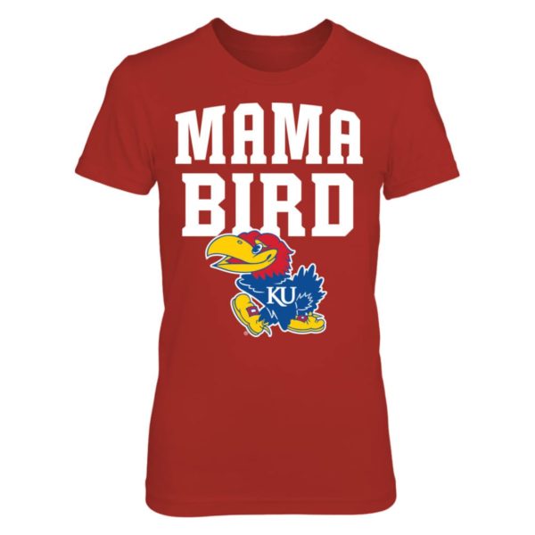 Kansas Jayhawks Mama Bird T Shirt For Women