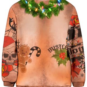Gift For You Dad Bod Santa 3D Graphic Print Sweatshirt Sweater