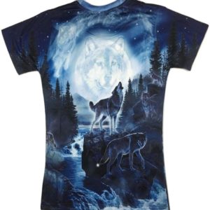 Spirit Wolf Moon 3D All Over Printed image Spirit Wolf Moon 3D All Over Printed