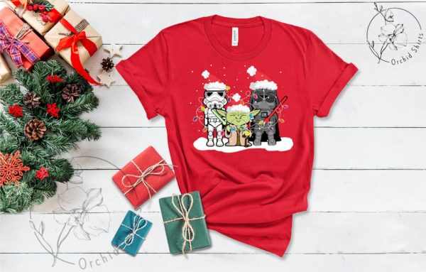 Star Wars Wharacters Chibi Cute Christmas Shirt