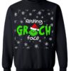 Resting Grinch Face Christmas Sweatshirt