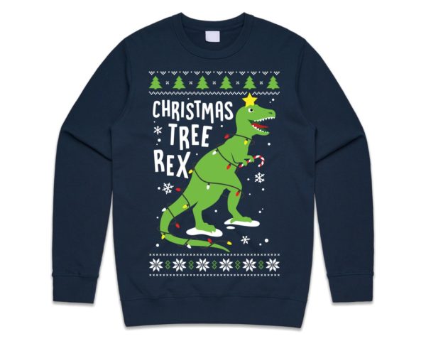 Christmas Tree Rex T Rex Sweatshirt