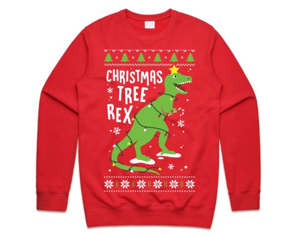 Christmas Tree Rex T Rex Sweatshirt