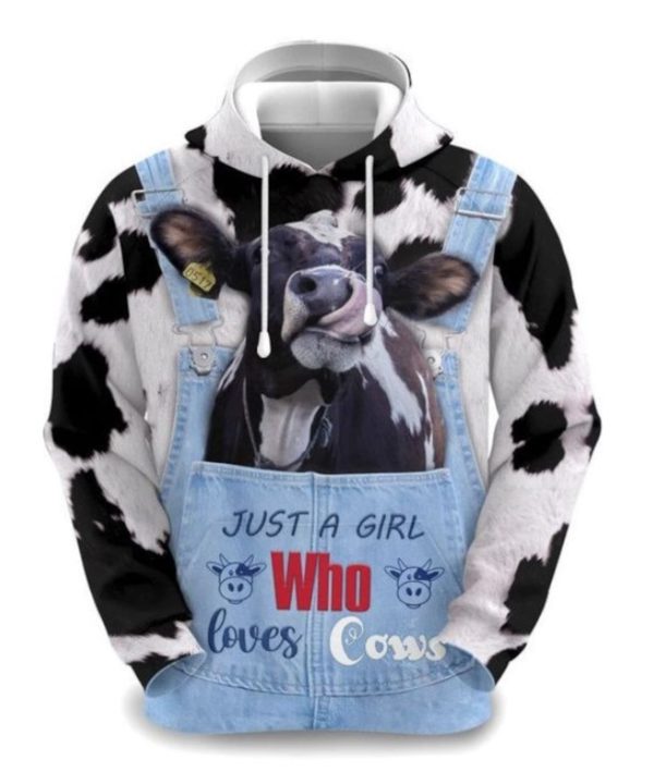 Just A Girl Who Love Cows 3D All Over Printed