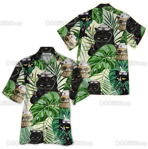 Cat Nurse Hawaiian Shirts