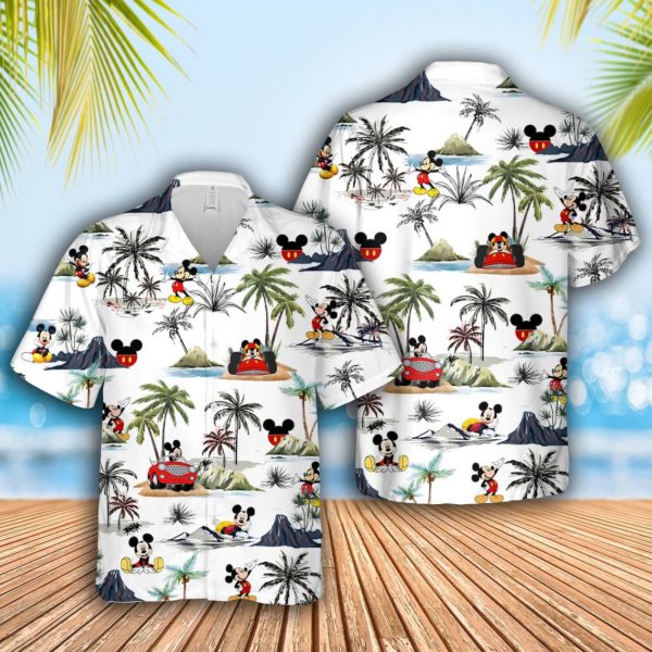 Mickey Mouse Dis ney Hawaiian Shirt