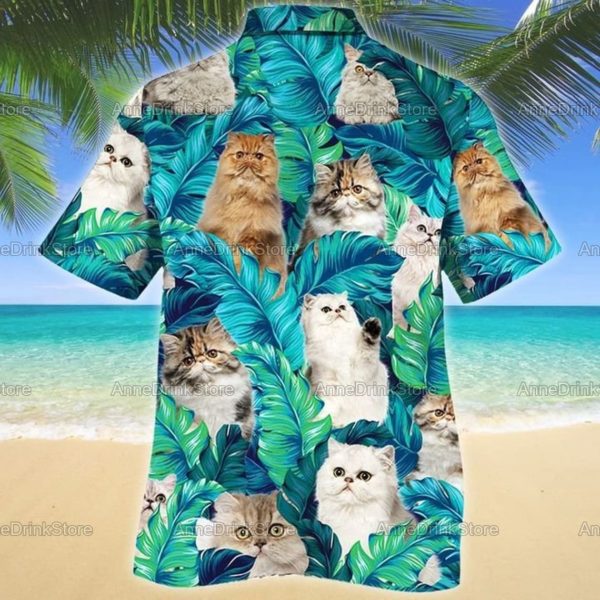 Persian Cat Hawaiian Shirts