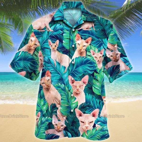 Sphynx Cat Hawaiian Shirts
