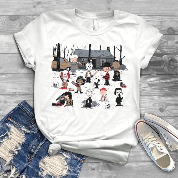 Horror Movie Chibi Characters Halloween T Shirt