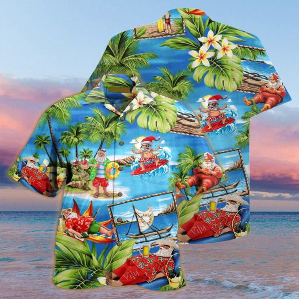 Merry Christmas Santa Claus Hawaiian Shirt