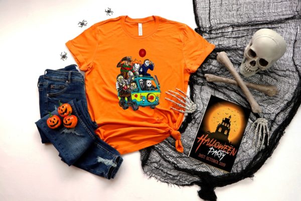 Massacre Machine Halloween Horror Characters Friends Halloween Shirt