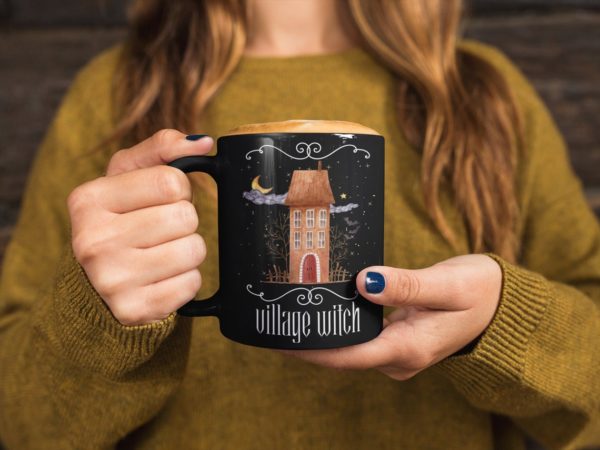 Halloween Witchy Village Witch Mugs