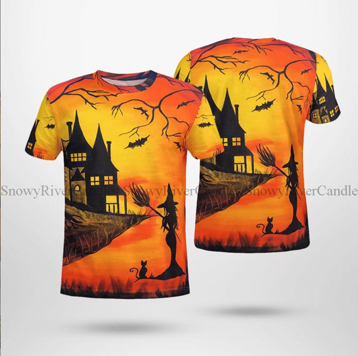 Welcome To Haunted Witch's House Halloween All Over Print 3D T Shirt