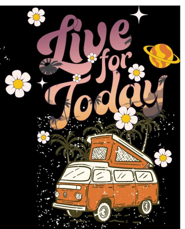 Live For Today Ladies T Shirt
