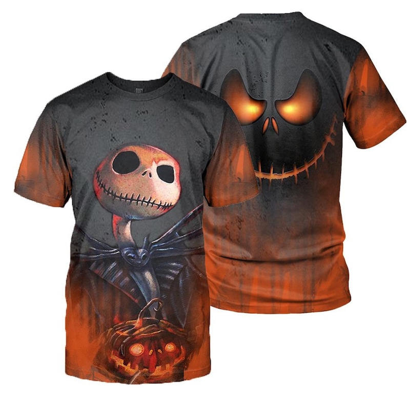 Jack Skellington The Nightmare Before Christmas All Over Print 3D Shirt Gift For Halloween