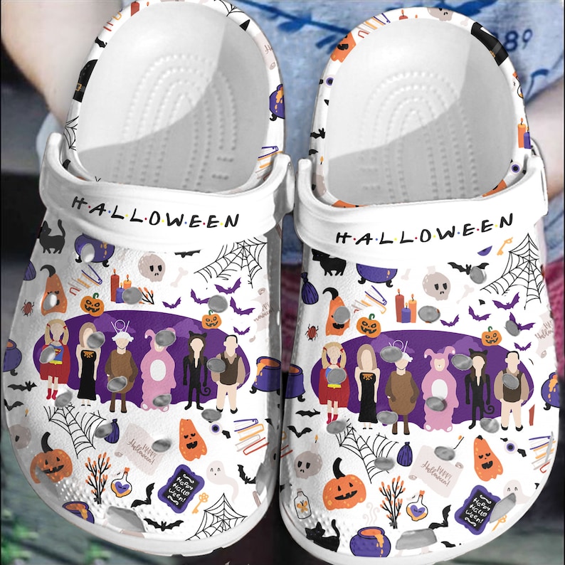Pumkin Art Custom Shoes Halloween Clog Crocs For Womens & Mens