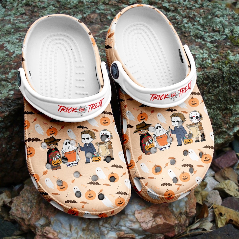 Trick or Treat Custom Shoes Halloween Clog Crocs For Womens & Mens