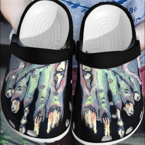 Zombie Feet Custom Shoes Halloween Clog Crocs For Womens & Mens