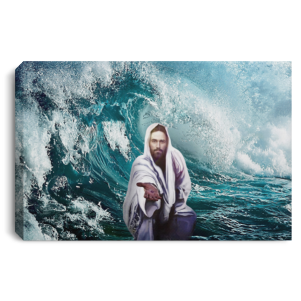 Focus On Me Not The Storm Jesus Framed Canvas Wall Art