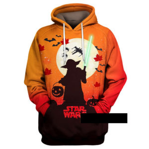 Star Wars Yoda Halloween Pumpkin 3D All Over Print Shirt image Star Wars Yoda Halloween Pumpkin 3D All Over Print Shirt