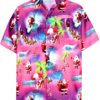 Santa Clause Windsurfing Hawaiian shirt