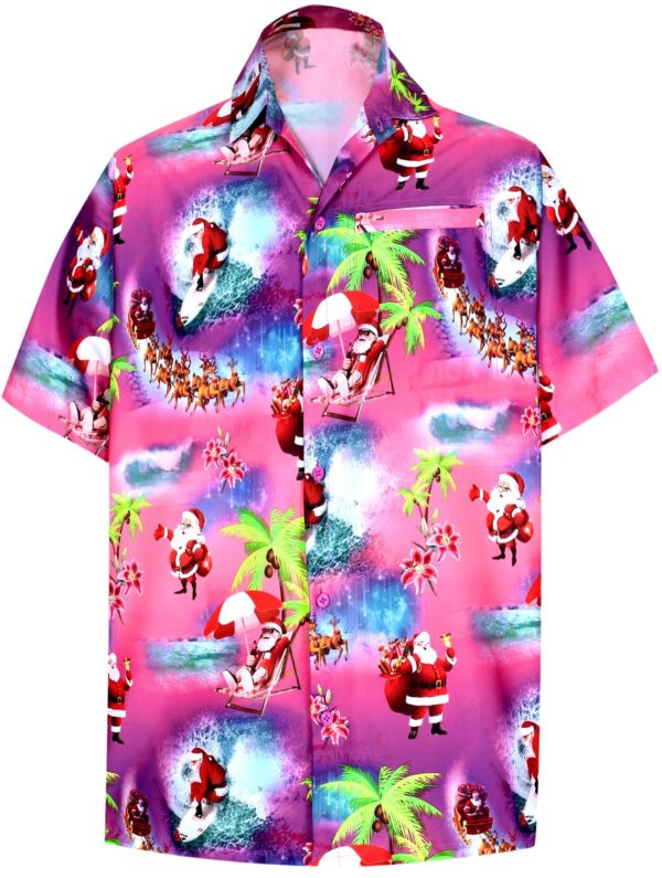 Santa Clause Windsurfing Hawaiian shirt