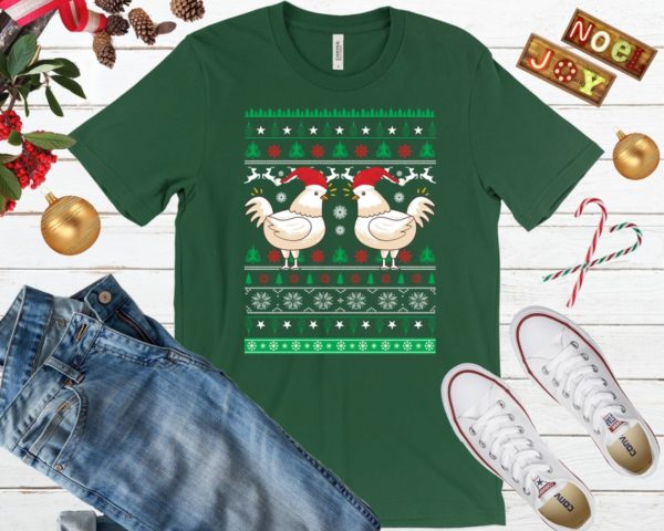 Chicken Ugly Christmas Shirt