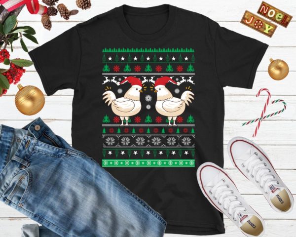 Chicken Ugly Christmas Shirt