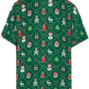 Santa Claus Ugly Christmas Hawaiian Short Sleeve Shirt