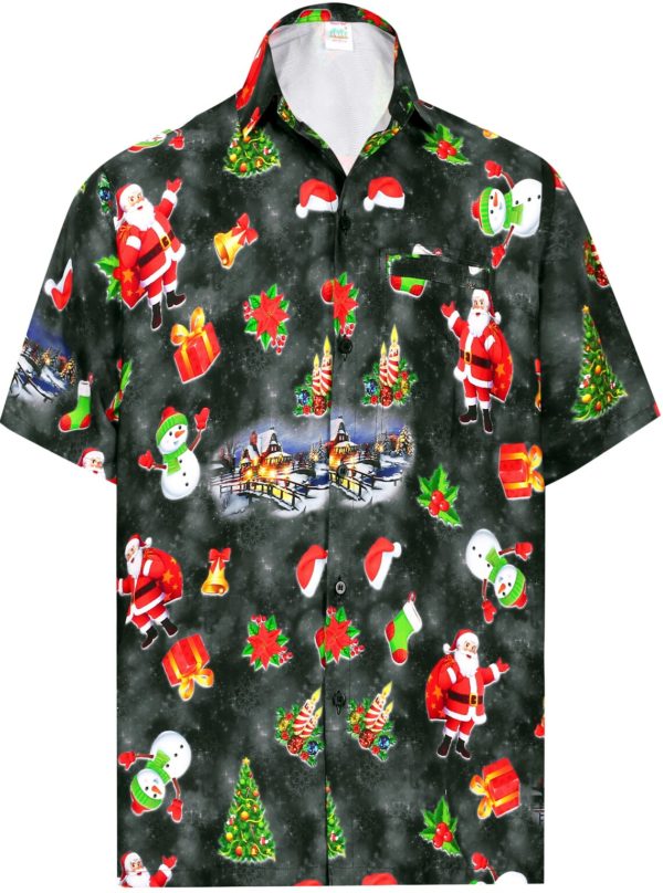 Merry Christmas Beach Aloha Christmas Party Hawaiian Shirt