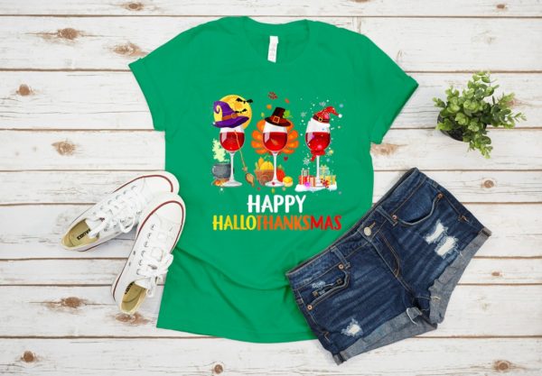 Happy HalloThanksMas Christmas Shirt