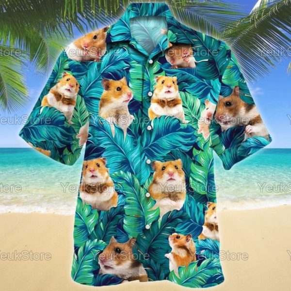Hamster Hawaiian Shirt