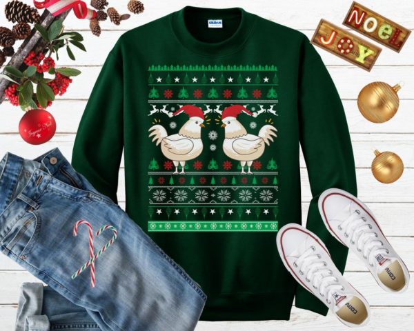 Chicken Ugly Christmas Shirt