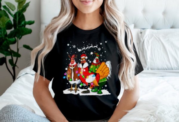 Christmas Chicken Merry Christmas Shirt