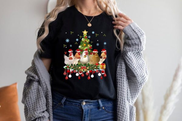Chicken Christmas Tree Shirt