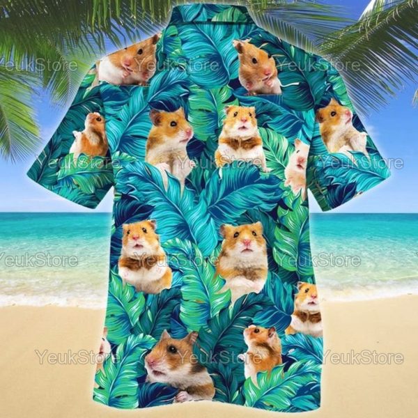Hamster Hawaiian Shirt