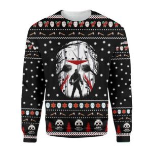 Jason Vooheers 3D Ugly Christmas Sweater Sweatshirt