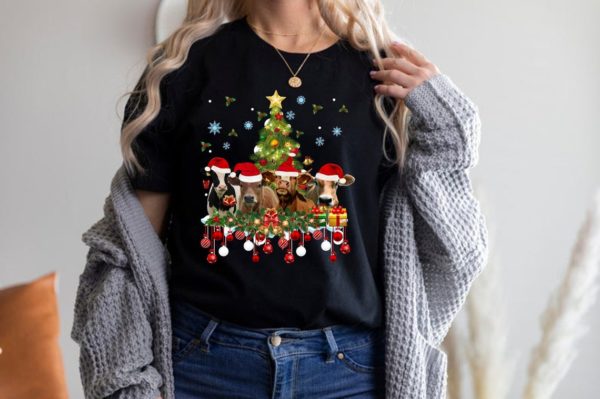 Christmas Tree Cows Shirt