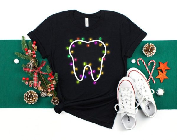 Teeth Christmas Light Shirt