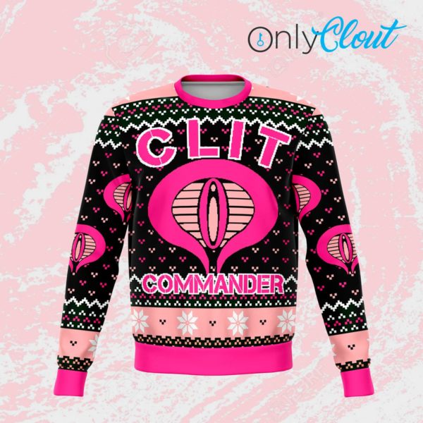 Clit Commander Ugly Christmas Sweater