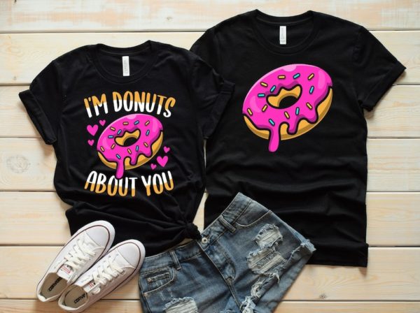 I'm Donuts About You Couples Valentines Shirts