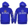 King & Queen Crown Couples Hoodies Matching Valentine’s Christmas Hoodies