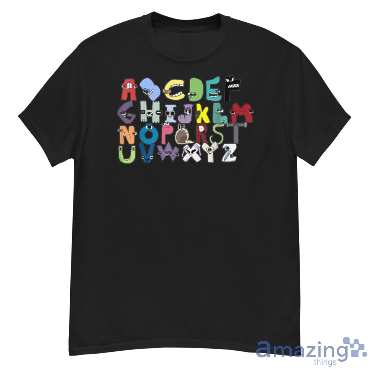 Alphabet Lore Letter N n Tee Shirt T-shirt Soft 