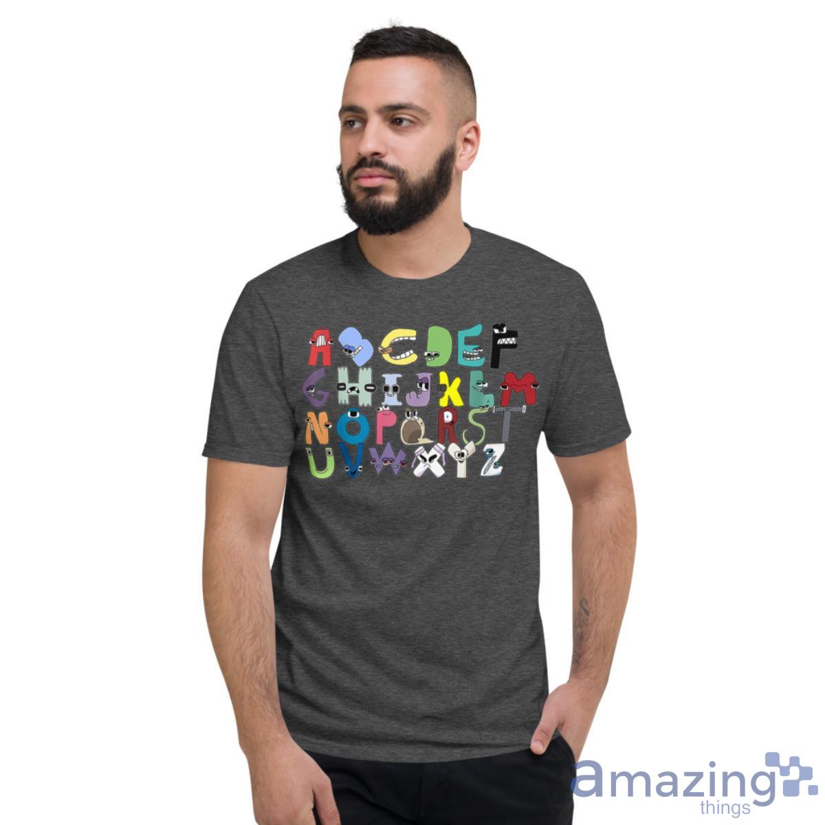 Villain Letter Abc Costume Boys Matching Evil Alphabet Lore Shirt