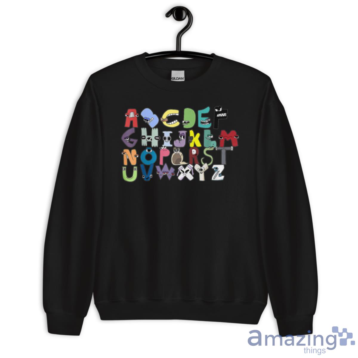 Villain Letter ABC Learning Boys Matching Evil Alphabet Lore T-Shirt 