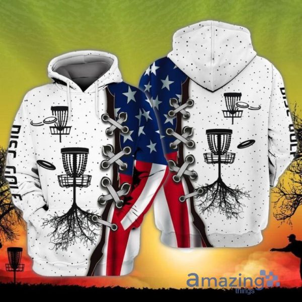 4th Of July Independence Day American Flag Disc Golf All Over Print 3D Hoodie